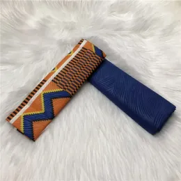 2+2 jardas de chitenge ankara tecido de cera Poliéster Gana kente cera Asoebi Africano Kitenge Print Wax Fabric para pano