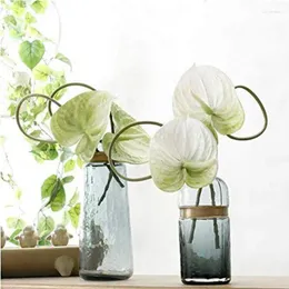 Fiori decorativi di seta artificiale peonie bouquet bouquet gambi finti gypsophila piante da matrimonio decorazione