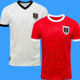 3xl 4xl 2024 Austria Euro Soccer Maglie da calcio Rossa si mette via White Jersey Austria National Football Kits Kits Tops Tops Shirts Uniforms Tops