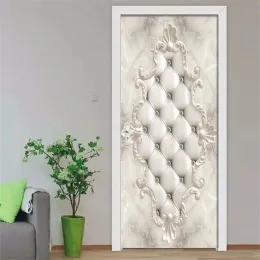 Creative Diy Door Stickers Mural Self Adhesive PVC 3D WALLPAPS ART MAIL KASS KLASSE SOVROOM Hem Dörrdesign Poster Sticker