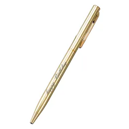 Simple Metal Ballpoint Pen Rose Gold Student Pens Advertising Personality Gift Pen Pen Custom Logo Office Supports School Stationery