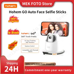 Gimbals Hohem Go Auto Face Tracking Gimbal Stabilizer Telefon Tablet Tracking Halter 360 Rotation Selfie Stick Stativ für Live -Vlog -Video