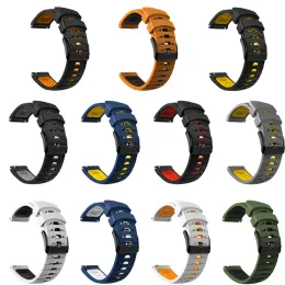 20 22 мм запястья для Ticwatch Pro 3 Ultra GPS Strap Ticwatch Pro X 2020/LTE GTX E2 S2 Силиконовый браслет Bracelet Breat Accessories