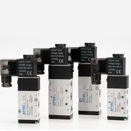 4V210-08 Bättre kvalitet AirTac Type Pneumatic Electric Solenoid Valve Directional Control Air Magnetic Ventil 12V 24V 220V 4V210