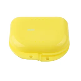 1st Fake Teeth Orthodontic Case Dental Storage Box Mouth Guard Plastic Denture Case Oral Hygiene Supplies Organizer