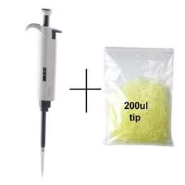 10-100ul Digital Digital Micro Pipette Micropipette Pipettor Gun مع 200 UP