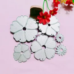 Metal Cutting Dies criativo estêncil estêncil em forma de flor 3d cortes estêncil artesanato diopact scrapbook álbum de papel decoração