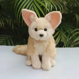 Plush Dolls 23cm Fennec Fox High Fidelity Desert Fox Fox Toy Toy Life Simulation Fill Doll Kawai Childrens Toy J240410