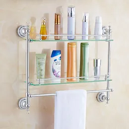 Porcelana de porcelana azul e branco europeia Conjunto de hardware do banheiro Silvercrystal Towel Rack Basta de cesta de cesta 5