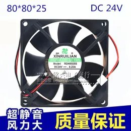 Cooling New original RDH8025S 24V 0.20A 8CM 8025 2wire gale volume axial flow chassis cooling fan