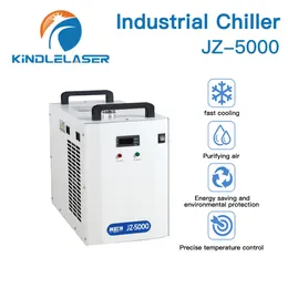 مبرد المياه الصناعية لآلة قطع ليزر CO2 JZ-5000 التبريد 80-100W أنبوب الليزر DG110V AG220V