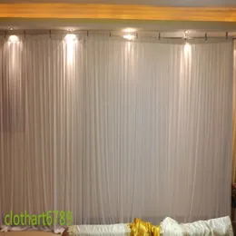 3m de 6m cenário branco para qualquer cortina de festa de festa arco -íris estágio de casamento qerformance background drape parede valane backclot182d