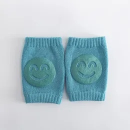 Newborn Autumn Terry Baby Socks Elbow Pads Toddler Crawling Knee Pads Baby Children Knee Pads Smiling Face Knee Pads