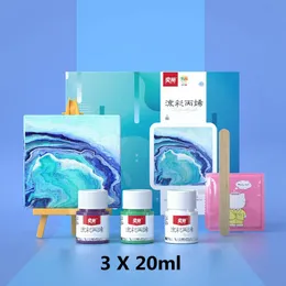 Colorful Pouring Acrylic Paint Set for Drawing Painting Hand-painted Wall Canvas Paint Pigment Artist DIY Fabric Paints