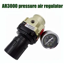 1 PCs AR-Serie Druckentlastungsregler-Ventil AR3000-02 1/4 "Luftquellenbehandlungseinheit AR3000-03 3/8" Druckluftregler