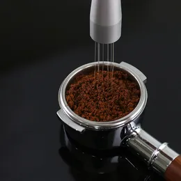 Agulha WDT Coffee Tool 51mm 54mm 58mm Coffee Tipener Tool Tipo de agulha Tipo de café Espresso em pó Distribuidor de distribuições para barista