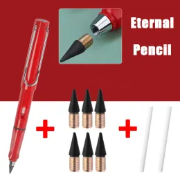 9 PC/set Eternal Pencil Unlimited Scrittura Sostituibile HB Pencils Scrittura Art Sketch Kawaii Stationery School Supplies