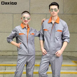 Schweißfabrikbekleidung Männer Arbeitskleidung Langmänze Arbeiter Uniform Auto Workshop Uniform Frauen Mechanische Reparaturen Overalls