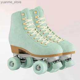 الزلاجات الدوارة المضمنة 2022 SKATES على غرار جديدة من الشباب المريحين والنساء من الرجال والنساء 4-WHEELS SKATES أحذية Patines de 4 RUEDAS Y240410