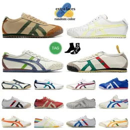 Fashion Tiger Mexico 66 Tigers Army Onitsukass Combinazione Scarpe da corsa Sports Sneakers Mordi estivi marroni ASI Green Uxury Parchment Intermoller per esterni per esterni