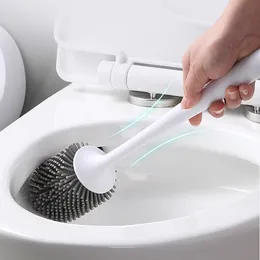 WC 액세서리 용 실리콘 화장실 브러시 배수구 화장실 브러시 벽 장착 세척 도구 홈 욕실 액세서리 세트