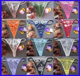 Sexy Spitzenunterwäsche G String Thongs Höschen T zurück Dessous Frauen Lady Multicolor Blumenblätter Bikini Slip billig auf 1902303912154
