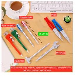 5pcs Hardware -Kugelstifte Set Schraubenschlammerschraubendreher Schwarzfarbe Tinte zum Schreiben von einzigartigen Geschenkschulen Büro A6829