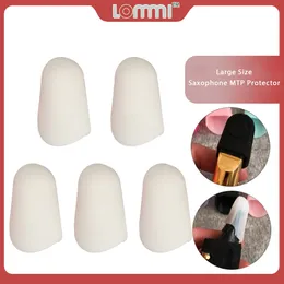 LOMMI 5PCS 고무 금속 마우스 피스 캡 가동부 바이로 폰 마우스 피스 색소폰 보호기 라지 크기