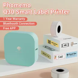 Impressoras phomemo q30 mini portão de mão impressora bluetooth sticker impressora impressão rótulo fabricante de gravador para joias de preços