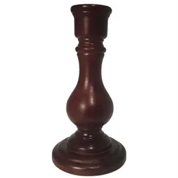 Ahşap Vintage Candlestick Tutucu Klasik El Yapımı Craft Candlesticks Candle Tutucu Ev Düğün Masa Dekorasyonu