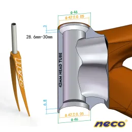 NECOバイクヘッドセット41 41.8 mm IS41 IS42 IS41.8 41 42ベアリングヘッドセット統合ヘッドセットストレートヘッドチューブロードバイクMTB