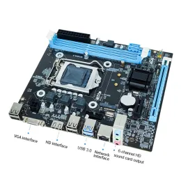 Placas -mãe H81 placa -mãe 2 x 240pin ddr3 sdram sdram slot microatx lga1150 computador de mesa de mesa de 16 GB de interface de E/S suporta SATA 3.0 2.0