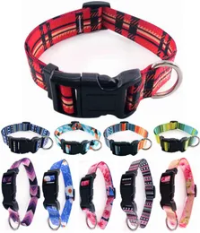 Pet Cat Dog Collar Comfortable Colorful Sublimation Adjustable Pet Collar Fadeproof Printing Designer Bohemian British Style 10 Co5797728