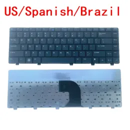 Keyboards New US Spanish Brazil Laptop Keyboard For Dell Vostro 3300 3400 3500 v3500 v3300 v3400 P10G Notebook PC Replacement V3300