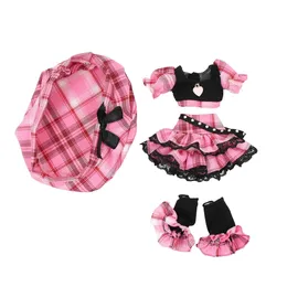 Icy dbs blyth bambola abiti berretti rosa berretti di berretti per anime abiti cool outfit cosplay girl 240329