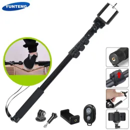 Monopods Yunteng 188/1288 Tripod Monopod Selfie Stick para câmera e telefone monopod para GoPro iOS iPhone Android Bluetooth Remote Control