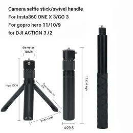 Палочки невидимая селфи для селфи для DJI Pocket 3/Insta 360 камера универсальная селфи -палка вращающаяся сцепление камера съемки аксессуар