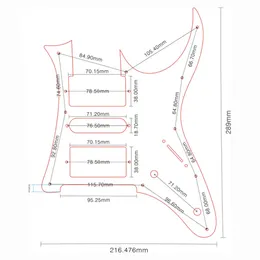FEI MAN - Anpassade pickguards kostym för Ibanez RG 350 ex Japan Mij Guitar Humbucker Pickup, Scratch Plate Accessories