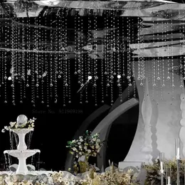 Crystal Acrylic Beads Garland, Diamond DIY Curtain Beads String, Wedding Decoration, Christmas Hanging Pendent, 200 st