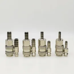 6mm/8mm/10mm/12mm Schlauch Barb EU -Sockel + Stecker Pneumatic -Signal Europäischer Standard -Schnellanschluss -Adapter für Luftkompressor