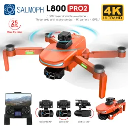 Drönare L800 Pro 2 Drone 4K Professional FPV med kamera 3Axis Gimbal 5G WiFi Dron Hinder Undvikande Borstless Motor RC Quadcopter