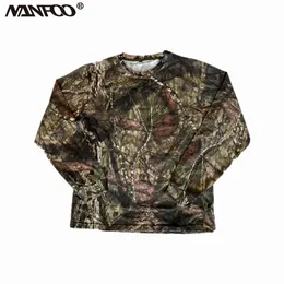 Yaz Biyonik Kamuflaj Av Balıkçı Gömlek Uzun kollu güneşlik gömlek büyük boyutlu gevşek açık gündelik Jungle Camo T-Shirt