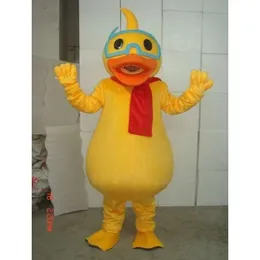 Kostiumy maskotki kostiumy Maskotka Piana Śliczna śmieszna kaczka zużycie kreskówka pluszowa świąteczna sukienka Fancy Halloween Mascot Costume Zhsh