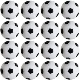 10pcs 36mm Harz kleiner Fußball Mini Tisch Fußball Fußball Indoor Entertainment Tabletop Game Black White Socer Ball Kid Geschenk