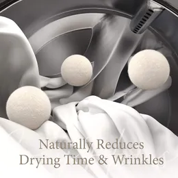 1/3/6pcs yün kurutma topu antistatik özel güdümlü anti-serinlik topu ev kurutma topu yeniden kullanılabilir çamaşır makinesi parçaları 5cm