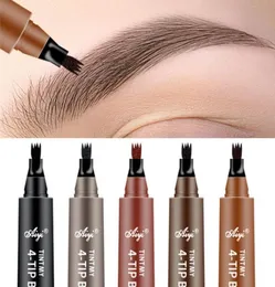 Everaw Braw Tattoo Pen 4 Point Lápis Lápis de Maging Microblading Torchos Cria uma aparência natural e permanece na beleza 24H Eye 7412431