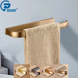 OUIO Towel Holder 1 Layer Antique Brass Black/Gold/Rose Gold Bathroom Towel Bars Towel Bathroom Accessories