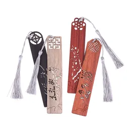 14,2 x 2,7 x 0,2 cm de alta qualidade 1pcs estilo chinês Os marcadores retrô marcadores de madeira, requintadamente esculpidos, materiais de papel de papelaria