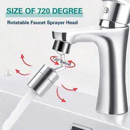 720 gradi Filtro spruzzato Spray Rack Head Anti Splash Filter Faucet 22-24 mm Cucina mobile Tap Acqua Salve ugello Spruzzatore