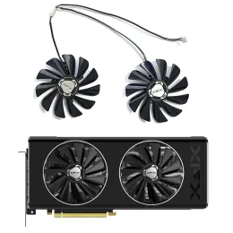 PADS NOWOŚĆ RX 5700 XT GPU wentylator 4pin 95 mm CF1010U12S FDC10U12S9C dla XFX RX 5700 XT, RX 5700 Graphics Card Find